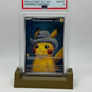 3D printed graded card holder display for PSA, BGS, and CGC slabs
