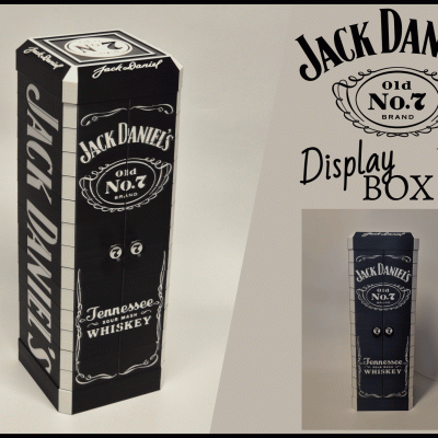 Jack Daniel's Old No. 7 folding door display box for bottle display