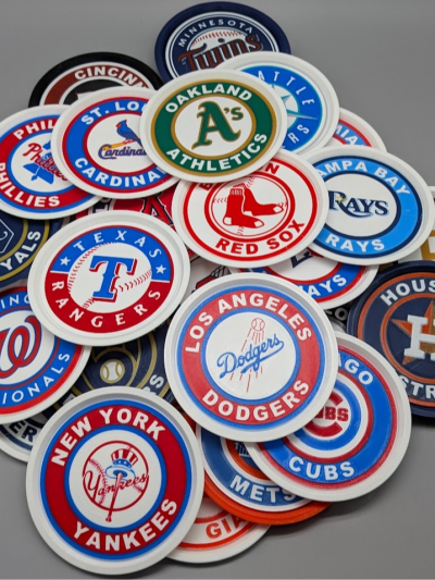 MLB Team Coasters - all teams pile