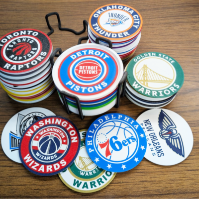 NBA Team Coasters - all teams pile