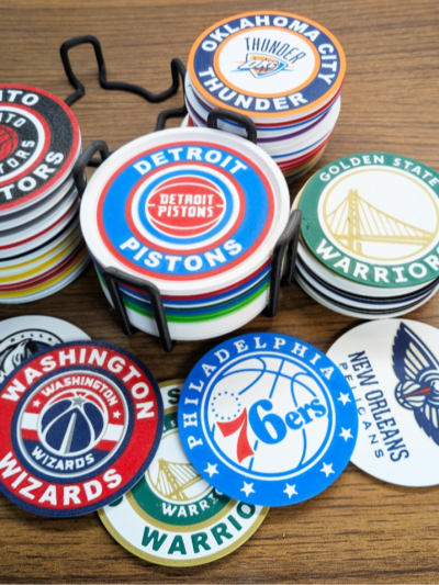 NBA Team Coasters - all teams pile