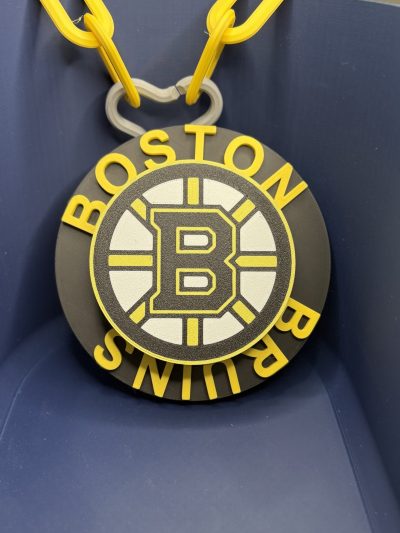 Boston Bruins spinner necklace