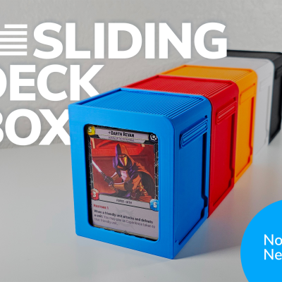 Sliding Deck Box for Sleeved Cards