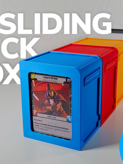 Sliding Deck Box for Sleeved Cards