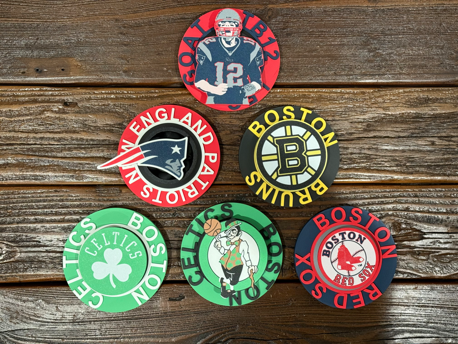 Boston sports spinner chain necklace product photo