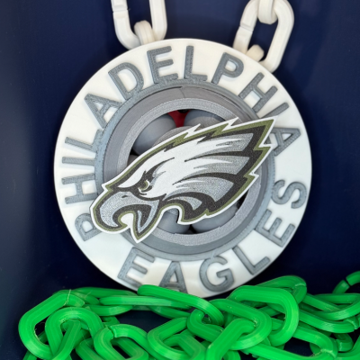 Philadelphia Eagles spinner chain necklace source photo