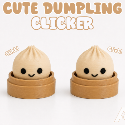 Cute dumpling mechanical-switch clicker fidget