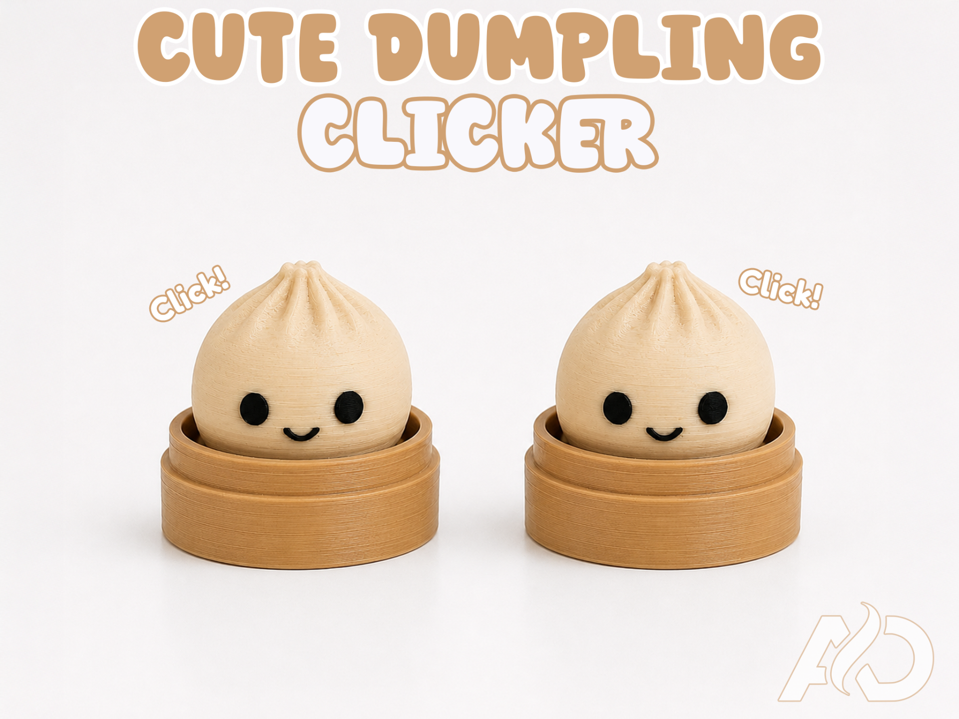 Cute dumpling mechanical-switch clicker fidget