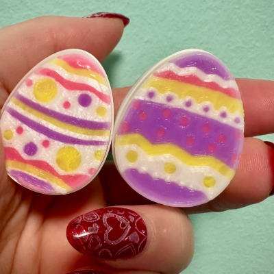 Colorful Easter egg mechanical-switch clicker fidget