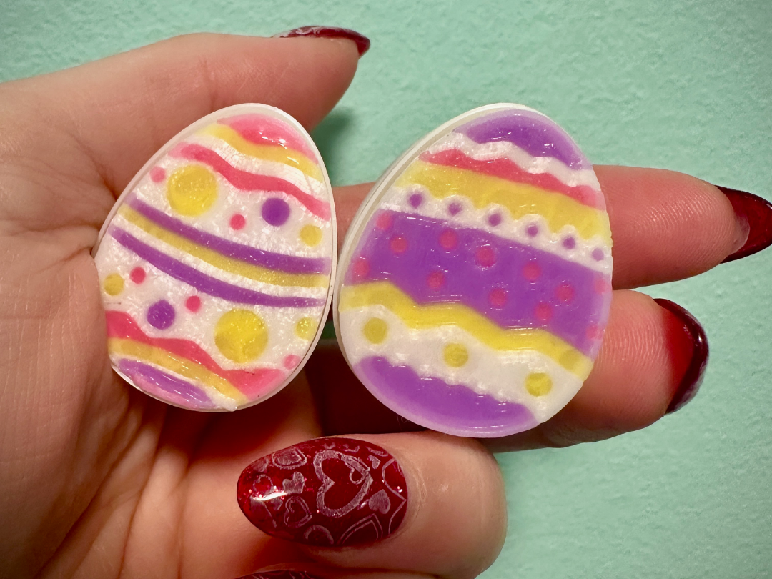 Colorful Easter egg mechanical-switch clicker fidget