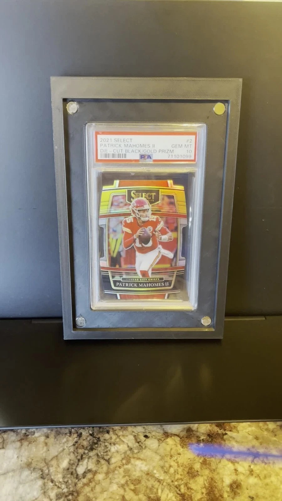 PSA magnetic card display frame product view