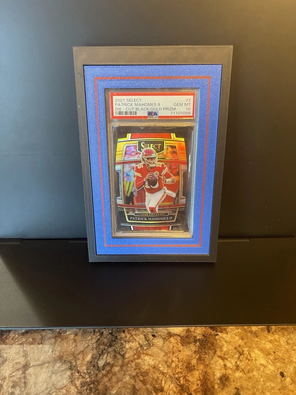 PSA magnetic card display frame product view